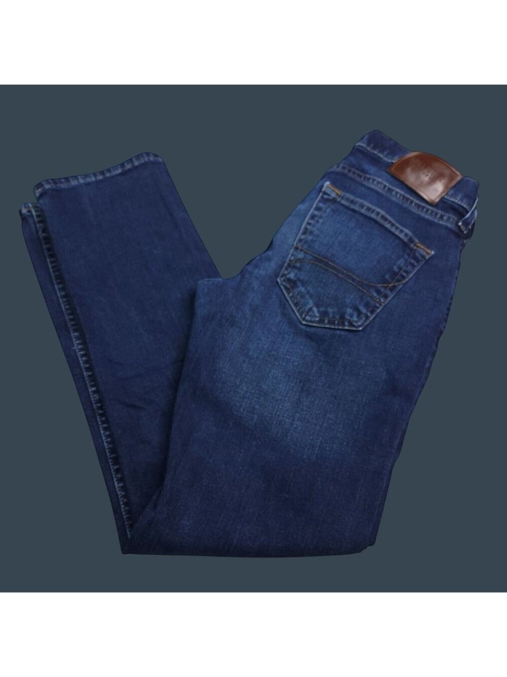 Hollister Mens Slim Straight Epic Flex Jeans 26 Dark Wash Low Rise Stretch